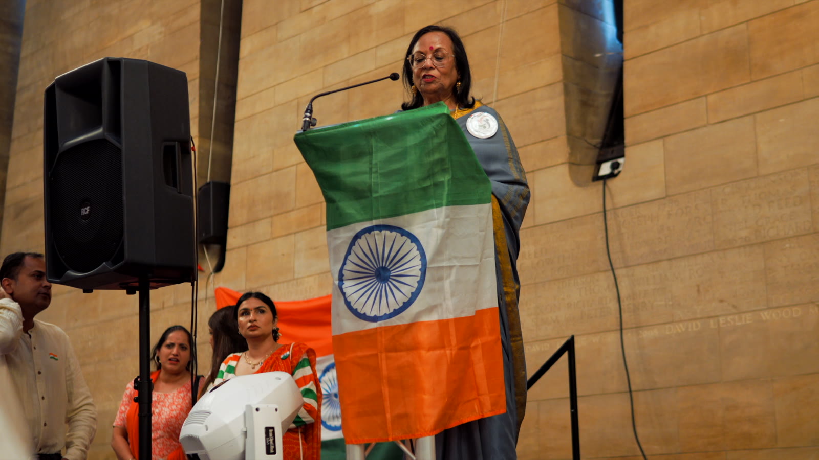 Civic speech during India Independence Day 2025 in Newcastle